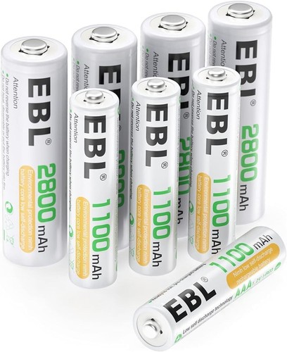 Pack de 8 Pilas Recargables Ni-MH AA 2800mAh y AAA 1100mAh con Protección - Imagen 3 de 9