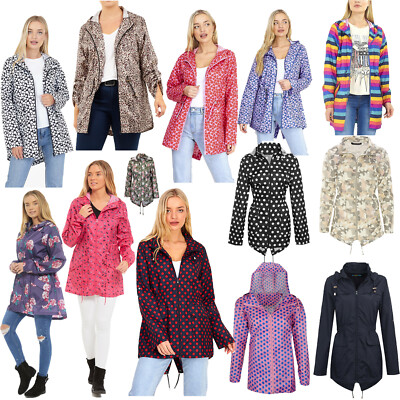 DAMEN RAIN MAC DAMEN REGENMANTEL FISCHSCHWANZ KAGOOL PARKA FESTIVALJACKE MANTEL