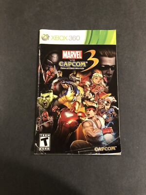 marvel vs capcom 3 xbox 360 Manual Only