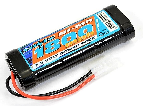 Voltz 1800mah 7.2v Stick Battery NIMH for RC Cars (Plug for Tamiya)