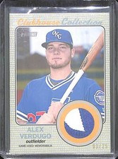 2017 Topps Heritage Minor League Patch Relic  CCR-AV Alex Verdugo No 3 of 25