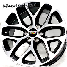 22 Black Machine Snowflake Oe 5668 Replica Sfo Wheels Cadillac Escalade 6x5.5