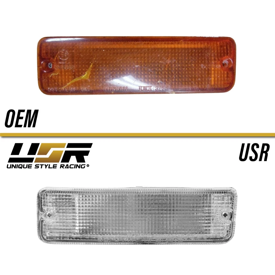 DEPO Clear Bumper Signal Light For 1989-1990 Nissan 240SX S13 / 1990-1992 Stanza — 第 4/4 张图片