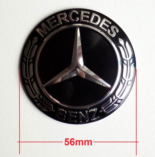 4× 56mm Für Mercedes Benz MB A E Nabendeckel Nabenkappen Felgendeckel Aufkleber+ - Bild 4 von 4