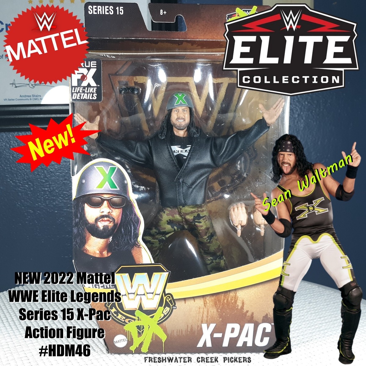 NEW 2022 Mattel WWE Elite Legends Series 15 X-Pac Action Figure