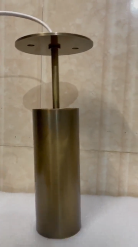 Antique Brass Wall Sconce Cylinderic Mid century Lighting Sputnik Lamp Halloween - Video 1 of 1
