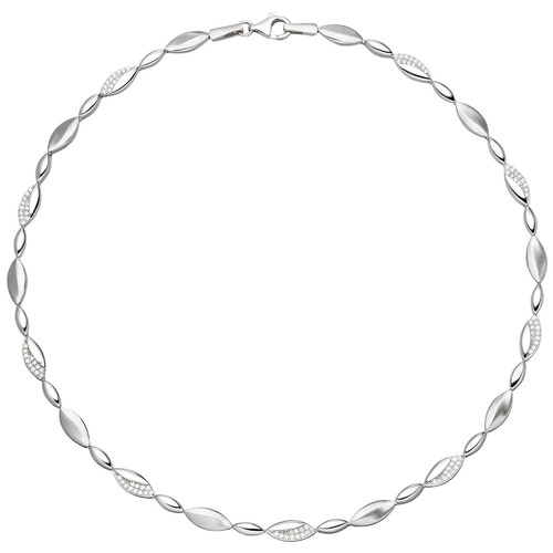 Homxi Collane Donna Moda,Collane Lunghe Donna 45 cm Catena 2.7mm Catena Sfere Collana da Donna in Argento 925 Collane in Argento Donna
