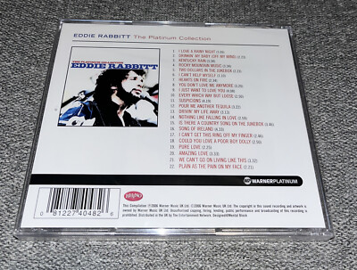 Platinum Collection by Rabbitt, Eddie (New CD)⭐️Buy Any 3 Get 1