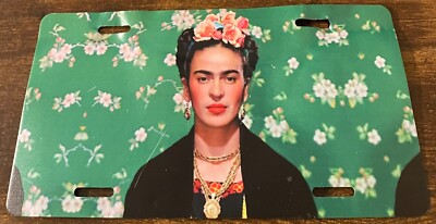 Frida Kahlo Artist Booster License Plate Mexican Painter Self