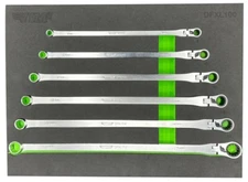 VIM TOOLS #DFXL100 6PC DEEP SPLINE RATCHETING FLEX HEAD XL METRIC