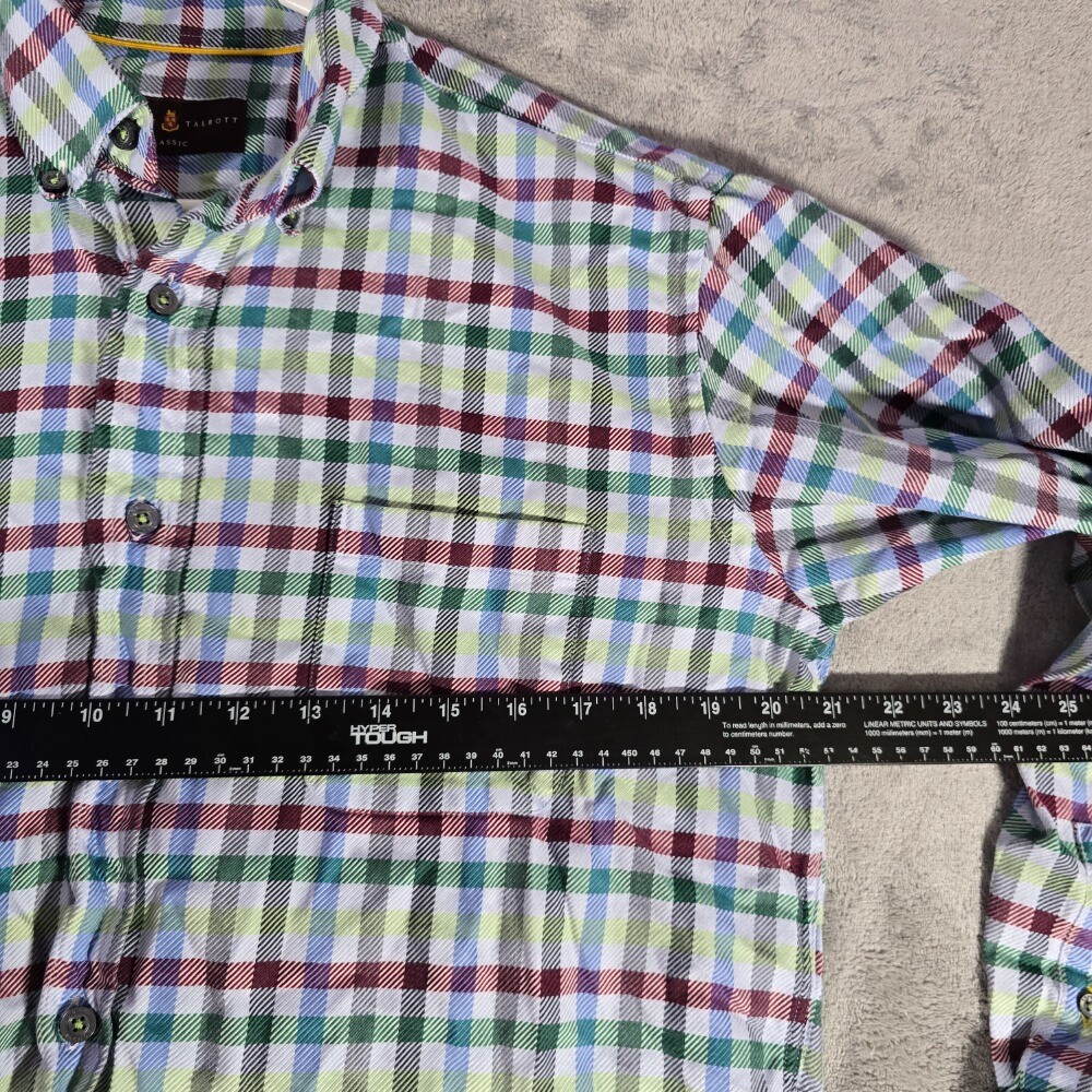 Robert Talbott Classic Plaid Button Down Long Sle… - image 3