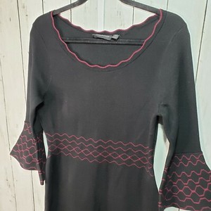 nina leonard sweater dress