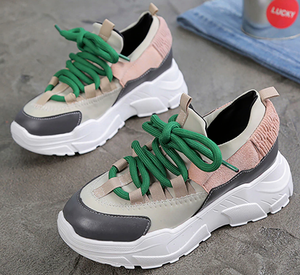 beige chunky sneakers womens