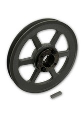 CASCOLA PULEGGIA MOTORE ELETTRICO GHISA 8,25", 1 SCANALATURA SINGOLA PER CINGHIA B, BX, 5L