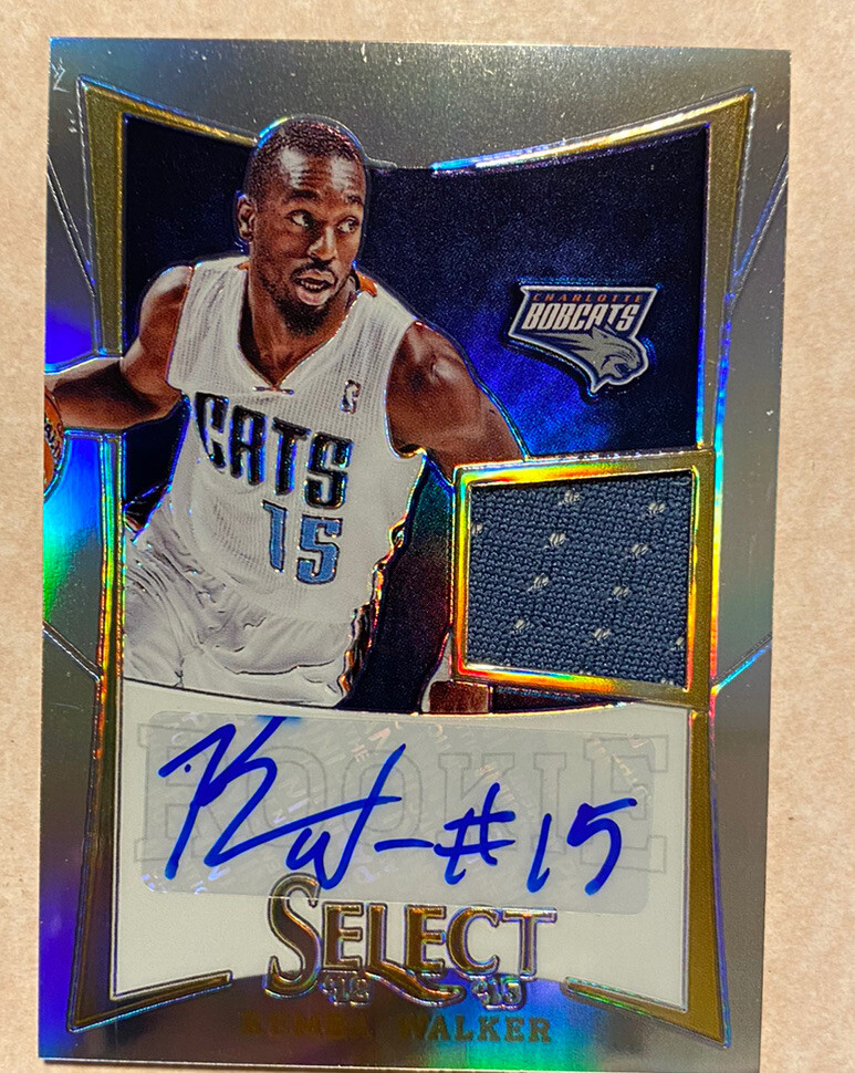 Kemba Walker 2012-13 Rookies Select RPA Silver Prizm Auto Patch RC /99 Sp Knicks