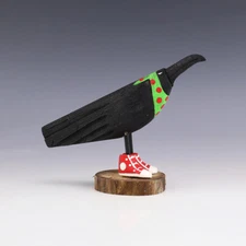 NATIVE AMERICAN NAVAJO FOLK ART CROW CHANDLER BEGAYE