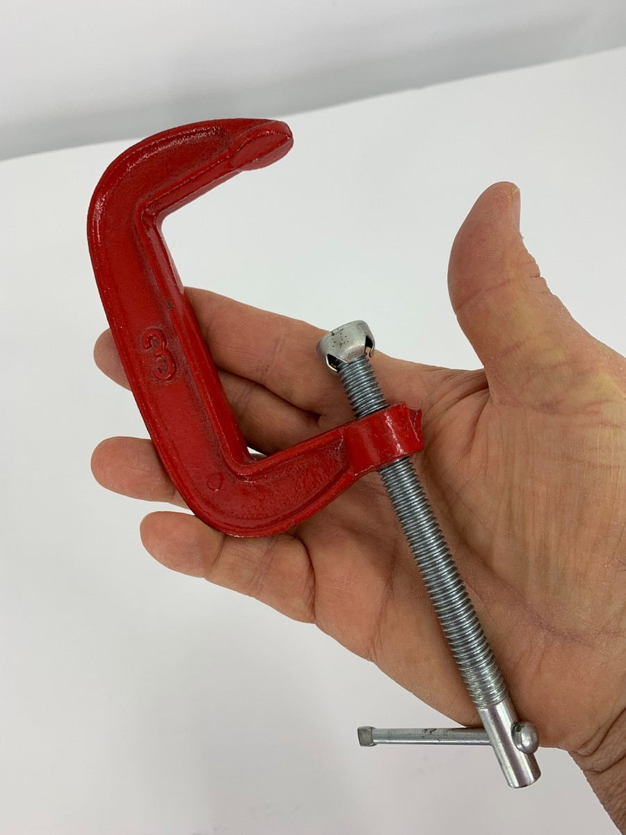 Heavy Duty C Clamp G Clamp 3PCS Set Thick Thread Durable Carbon Steel Welding Woodworking Carpenter Tool for Wood Metal Work 2Inch 3Inch 4Inch (3 Inch (125 Pcs Heavy Duty C Clamp G Clamp 3PCS Set Thick Thread Durable Carbon Steel Welding Woodworking Carpenter Tool for Wood Metal Work 2Inch 3Inch 4Inch (3 Inch (125 Pcs