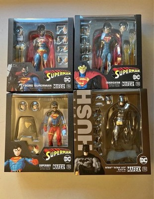 MAFEX DC Comics Bundle   Batman Hush, Cyborg Superman, Eradicator & Superboy