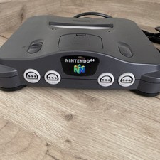 Nintendo 64 N64 Grey Console & Power Cable