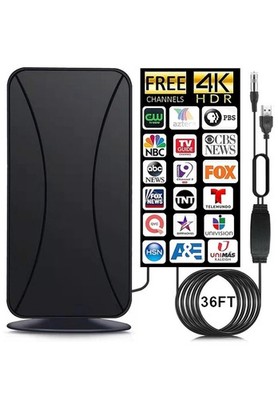HD Digital TV Antenna Indoor Or Outdoor Free TV Long Range 36ft Coax Cable!