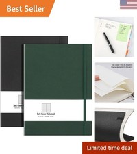 B5 Softcover College Ruled Journals 2-Pack - Thick Paper Page Markers Included