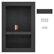 Uimoso Shower Niche 16x24x4" Double Shelf Wall-inserted for Shower Bathroom