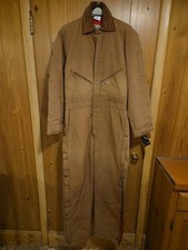 VTG 70s 80s Deadstock NOS NWT Walls Blizzard Pruf 1-Piece Tan Coveralls 40 Reg.