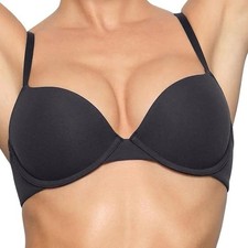 Skims Fits Everybody Push Up Demi Bra - NWT - Black - 32dd