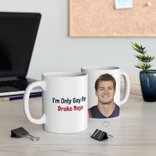 Funny Drake Maye New England Patriots Mug - NFL Fan Humor