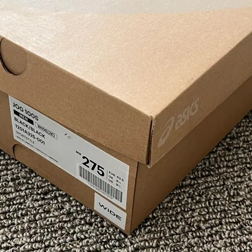 Asics JOG 100S Sneakers, Black, Pre-Owned, US Size 100 thumbnail 2