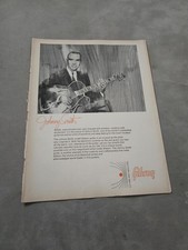 TBOOK50 MAGAZINWERBUNG 11X8" GIBSON GITARREN & VERSTÄRKER - JOHNNY SMITH