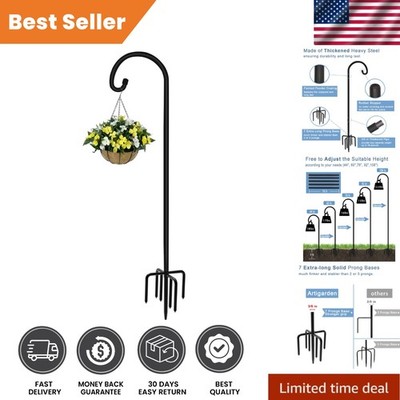 Versatile 108-Inch Shepherd Hook: Strong, Adjustable Hanger for Garden Decor