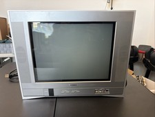 Toshiba 14AF44 14" Flat CRT TVColorStream Component S-Video EXCELLENT Tested N64