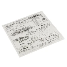 OrangeTag English Decoration Silicone Clear Rubber Stamp for DIY Scrapbooking