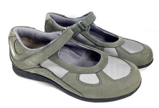 Drew Barefoot Freedom Shoes Womens Size 9.5 WW Gray Mary Jane Walking Comfort