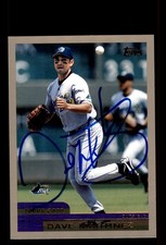 Signed Baseball Card Auto Dave Martinez 2000 Topps #161 Tampa Bay Devil Rays