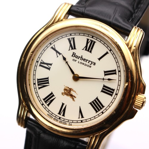 Burberrys Orologio Uomo Vintage Quarzo Quadrante Romano Vecchio Logo 4620-E64171 Giappone - Foto 11 di 18