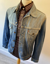 Levi’s Denim 00s Herren 70500 04 Retro Shaded Wash Slim Fit Trucker Jacke L 38"