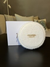 CHANEL Beaute 2024 Holiday Round Zipper Pouch NEW 