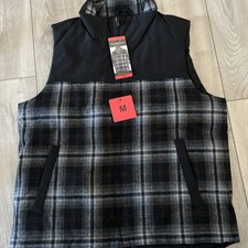 Pendleton Wool Blend Men  s Vest Jacket Full Zip Black New With Tag Medium