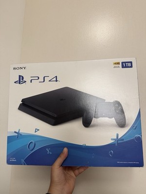 Sony PlayStation 4 Slim 1TB Jet Black Console New Sealed