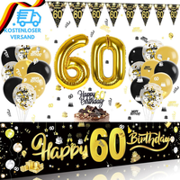 Luftballon 60 Geburtstag Deko Mit Lichterkette,Deko 60 Geburtstag Mann Frau Bann