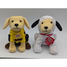 Raising Canes Peanuts Plush Set Charlie Brown Snoopy 2021 LE Stuffed Animal Toy