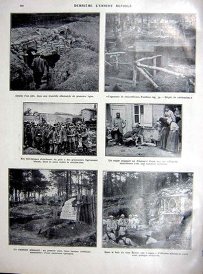 Alter Vintage Druck Französischer Erfolg Ww1 Kriegsgefangene Offiziere Truppen 1927