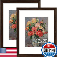 Vittanly 16x20 Ornate Vintage Picture Frames Set of 2 Wall Mount Display Rustic