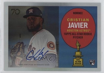 2021 Topps All-Star Rookie Cup Rookie Cristian Javier #RCA-CJ Auto RC 02bl