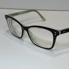 Chelsea Morgan CM 7007 BR Eyeglass Frames brown/mint green rectangle 52-16-140