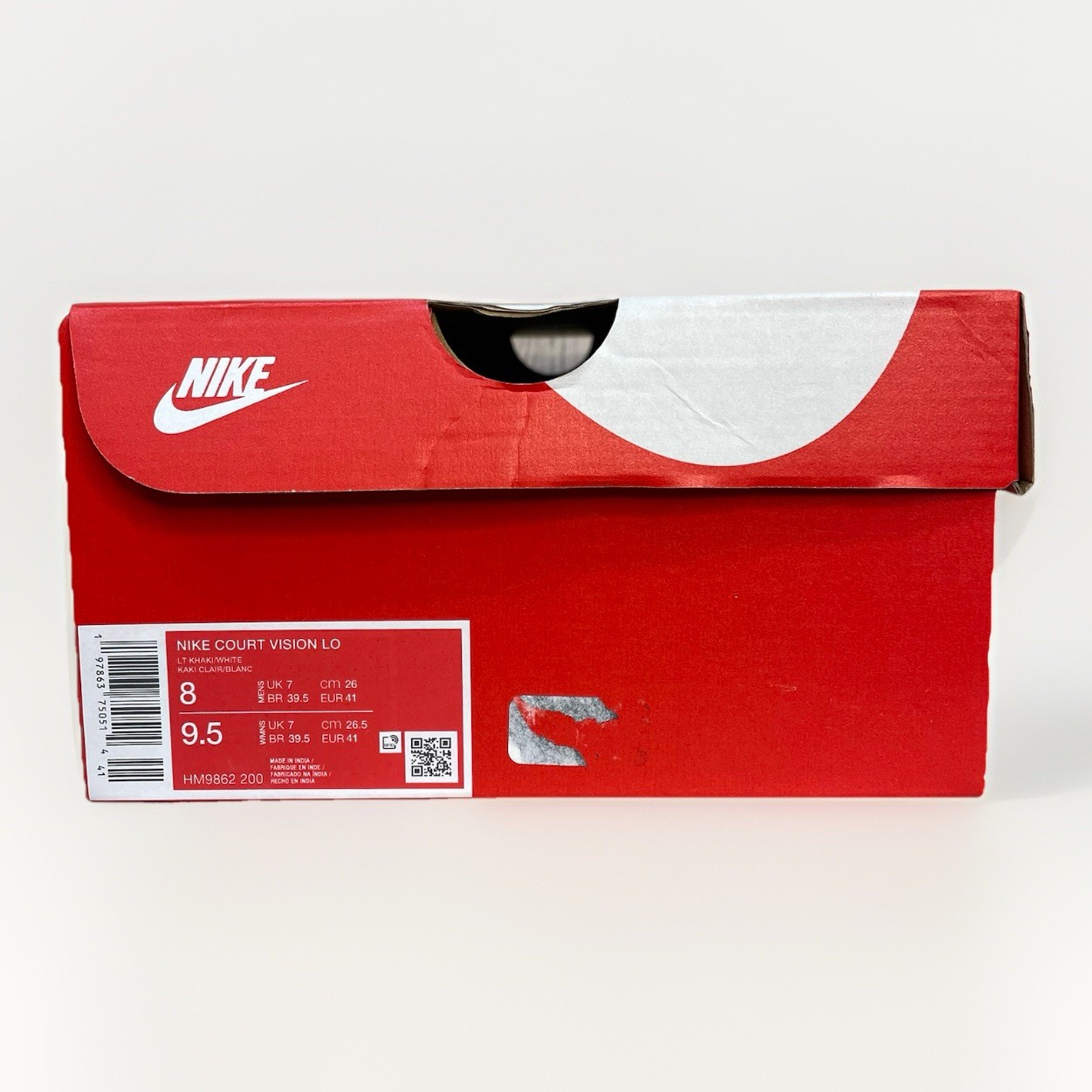 Nike Court Vision Low HM9862-200 Light Khaki White Tennis Gym Shoes Men 8 New thumbnail 8