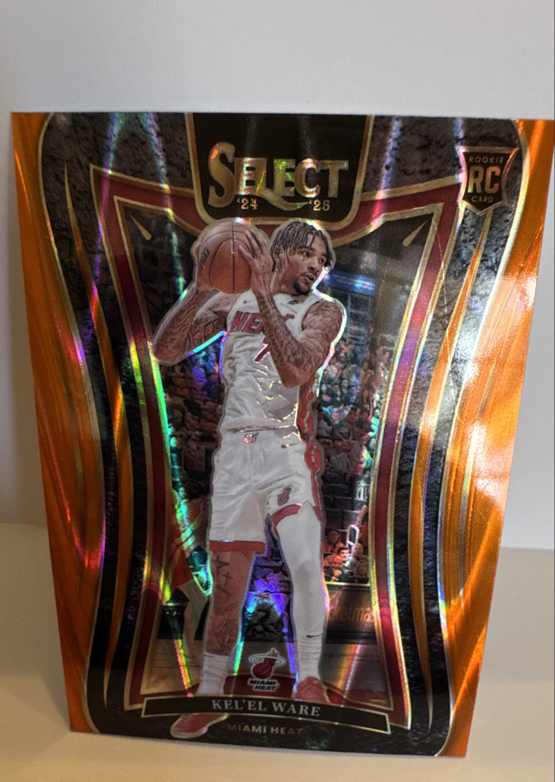 2024-25 Panini Select - Concourse Kel'el Ware #66 Orange Flash Prizm (RC)