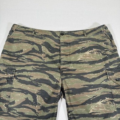 Rothco Shorts Mens 3XL Green Tiger Stripe Camo Cargo Military